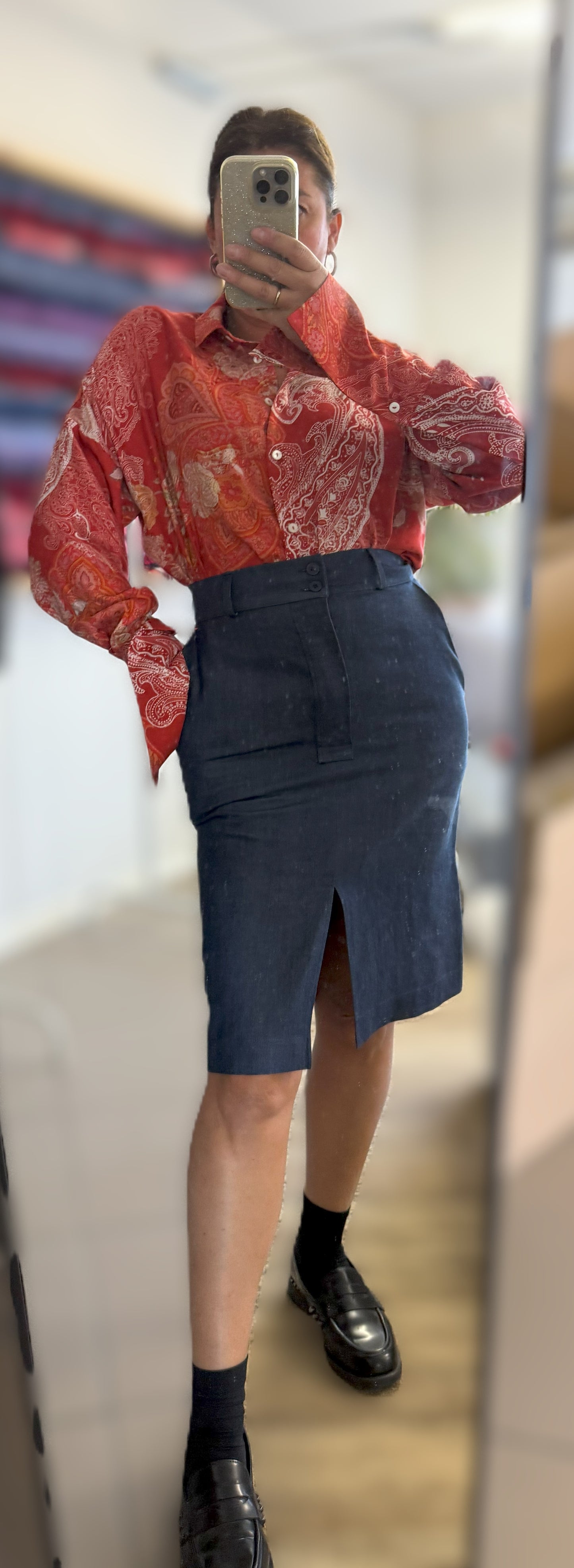 CORALINE gonna tubino Jeans