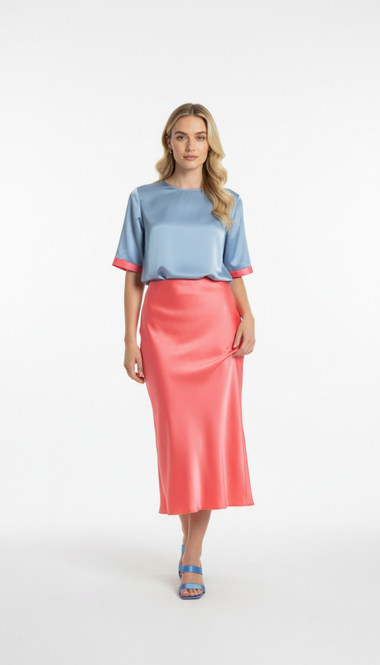 SAM blusa raso vintage