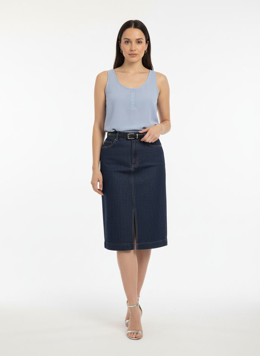 CORALINE gonna tubino Jeans