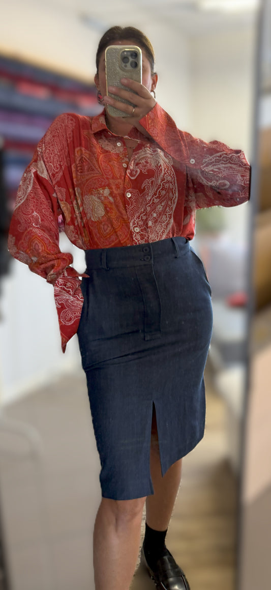 CORALINE gonna tubino Jeans