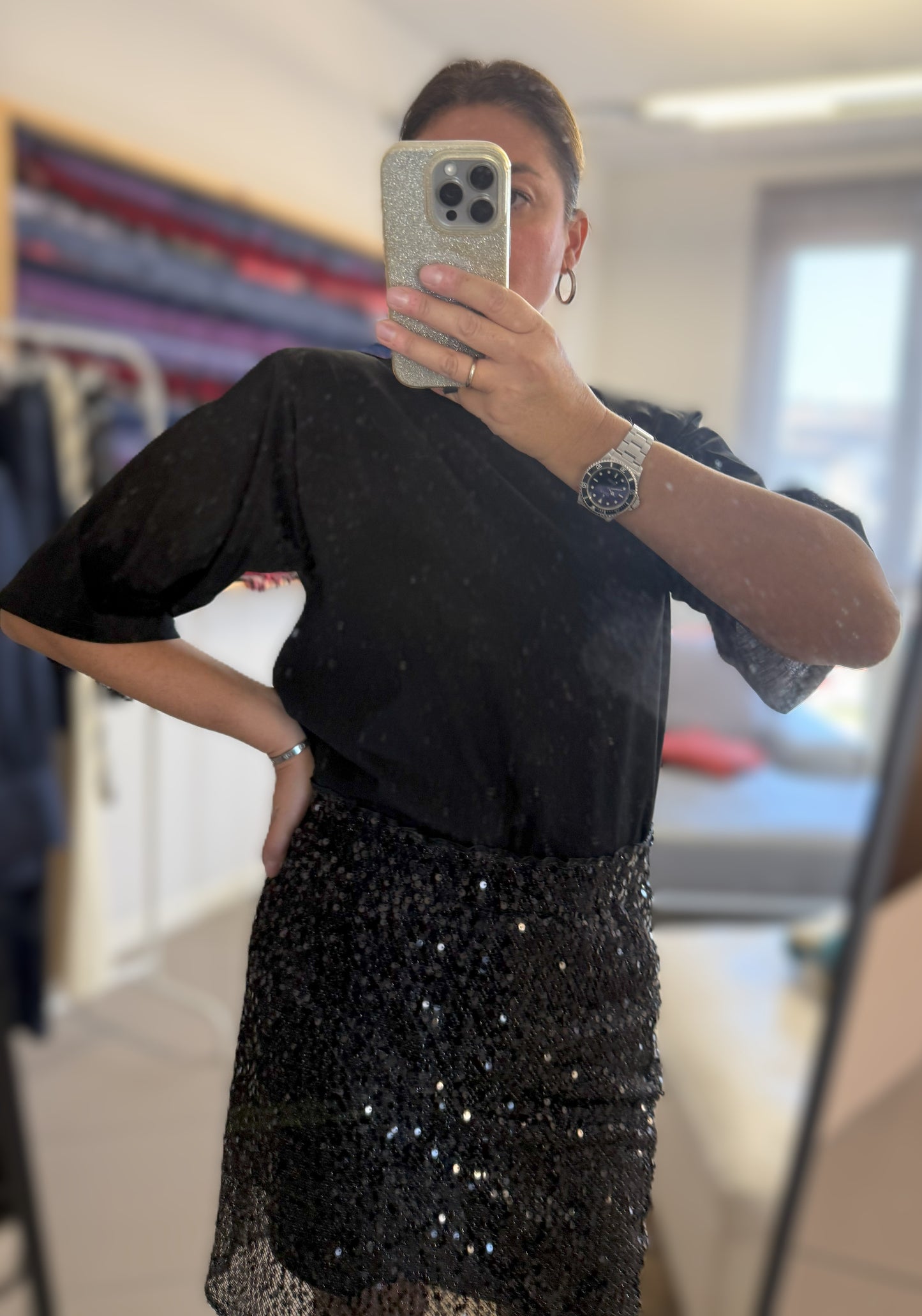 SAM t-shirt spallina imbottita