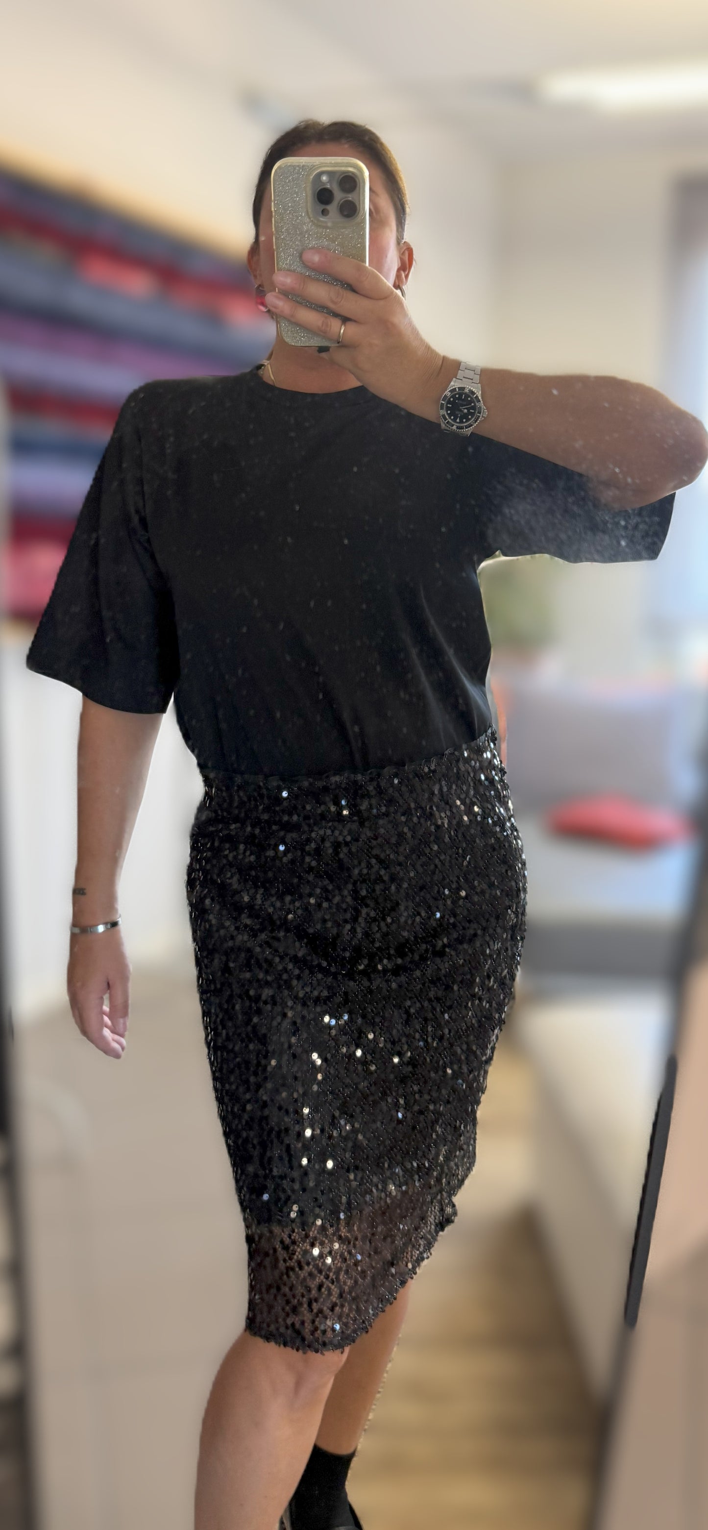 SAM t-shirt spallina imbottita